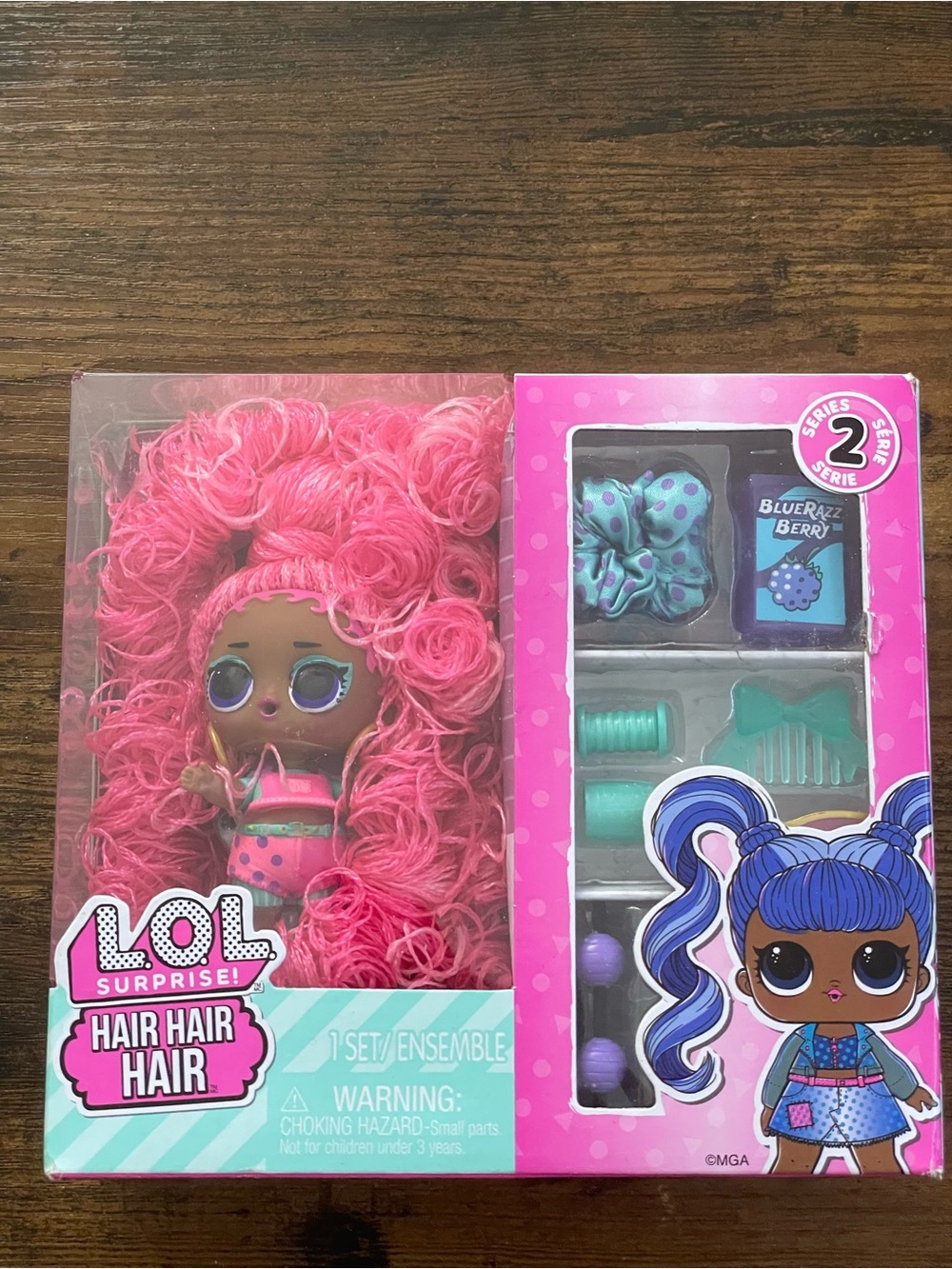 L.O.L. Surprise! Pink Hair, Hair, Hair Fashion Doll  NWT